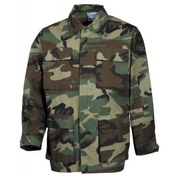 Blůza US střih BDU rip-stop WOODLAND vel. L
