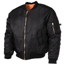 Bunda BOMBER US MA1 ČERNÁ vel. XL