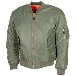 Bunda BOMBER US MA1 ZELENÁ vel. XL