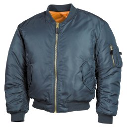 Bunda BOMBER US MA1 MODRÁ vel. XL