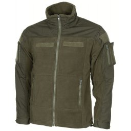 Bunda taktická fleece COMBAT ZELENÁ vel. M