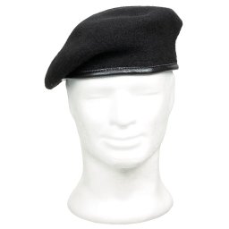 Baret BW vlněný ČERNÝ vel. 62