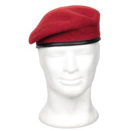 Baret COMMANDO korálově ČERVENÝ vel. 58