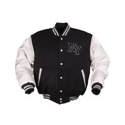 MIL-TEC bunda NY baseball ČERNO/BÍLÁ vel.XXL