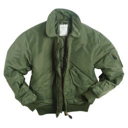 MIL-TEC bunda pilotní CWU BASIC ZELENÁ vel.3XL