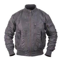 MIL-TEC bunda pilotní US TACTICAL ŠEDÁ vel.M