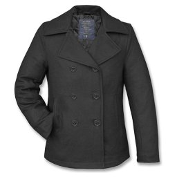 Kabát US PEA COAT vlněný ČERNÝ vel. 3XL