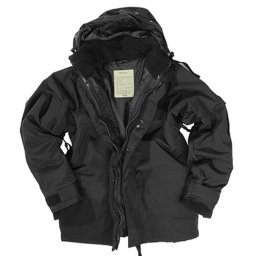 Bunda US s vložkou FLEECE ČERNÁ vel. XL