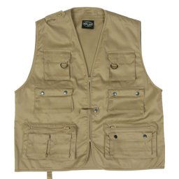 MIL-TEC vesta JAGD na lov nebo rybaření KHAKI vel.XXL