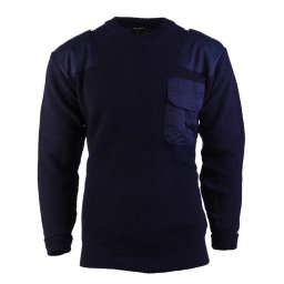 Svetr BW vlněný s kapsou MODRÝ vel. 60