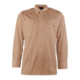Košile SERVIS dlouhý rukáv na knoflíky KHAKI vel. S