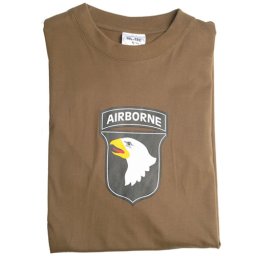 Triko krátký rukáv se znakem 101 AIRBORNE ZELENÉ vel. S