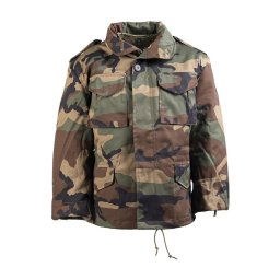 MIL-TEC bunda dětská US M65 s vložkou WOODLAND vel.L