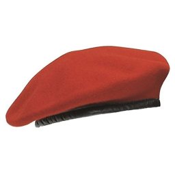 Baret vlněný BW CDO KORÁLOVĚ ČERVENÝ vel. 56