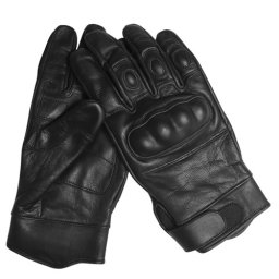 Rukavice TACTICAL kožené ČERNÉ vel. XXL