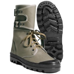 Boty COMANDO plátěné s přezkami ZELENÉ vel. EU 41