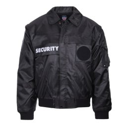 Bunda SECURITY s vložkou a odepín. rukávy ČERNÁ vel. M