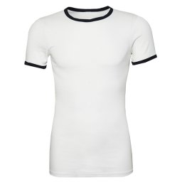 Triko krátký rukáv MARINE BÍLÉ s modrým lemem vel. M