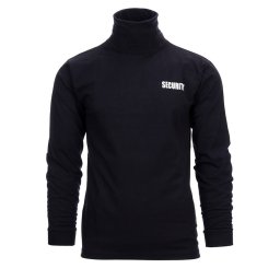 Triko SECURITY rolák s dlouhým rukávem ČERNÉ vel. 3XL