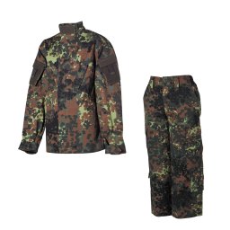 Komplet dětský maskovaný střih ACU FLECKTARN vel. XXL