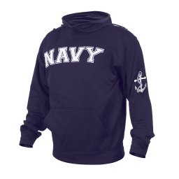 Mikina NAVY s kapucí MODRÁ vel. S
