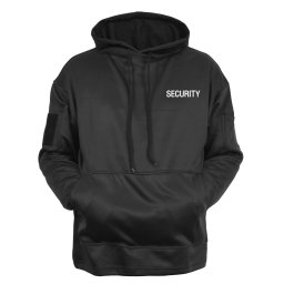 Mikina SECURITY s kapucí ČERNÁ vel. 3XL