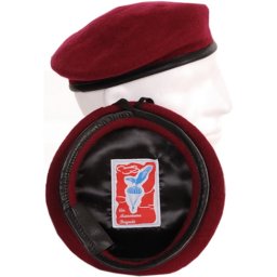 Baret výsadkářský ČERVENÝ vel. 57
