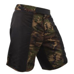 ROTHCO kraťasy MMA FIGHT rip-stop WOODLAND/ČERNÉ vel.32