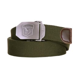 Opasek AIRBORNE plátěný ZELENÝ vel. 130