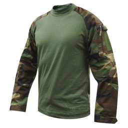 Košile taktická COMBAT Cordura rip-stop WOODLAND vel. XL-R