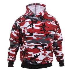 Mikina s kapucí RED CAMO vel. S
