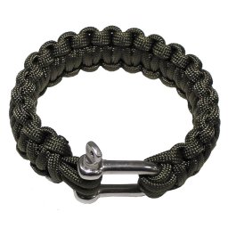 Náramek PARACORD kov.přezka ZELENÝ vel. L