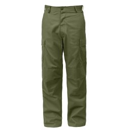 Kalhoty BDU RELAXED ZIPPER FLY ZELENÉ vel. L