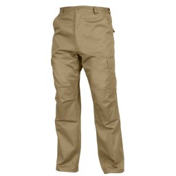 ROTHCO kalhoty BDU RELAXED ZIPPER FLY KHAKI vel.XL