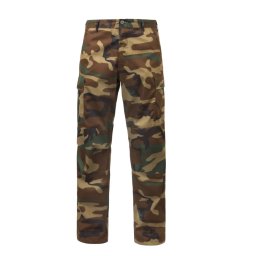 Kalhoty BDU RELAXED ZIPPER FLY WOODLAND vel. S