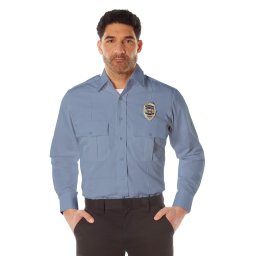 Košile POLICIE A SECURITY dl. rukáv SV.MODRÁ vel. L