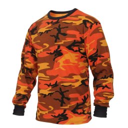 Triko s dlouhým rukávem ORANGE CAMO vel. L