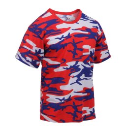 Triko TRIKOLORA CAMO (ČERVENO-MODRO-BÍLÉ) vel. S