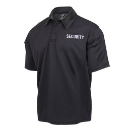 Polokošile s límečkem SECURITY krátký rukáv rychleschnoucí ČERNÉ vel. 5XL