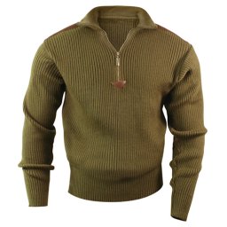 Svetr ACRYLIC COMMANDO 1/4 zip ZELENÝ vel. L