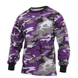 Triko s dlouhým rukávem VIOLET CAMO vel. XL