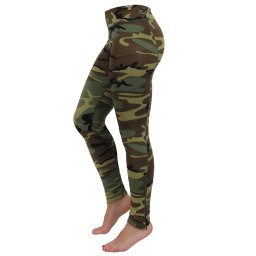 Legíny maskáčové WORKOUT WOODLAND vel. M