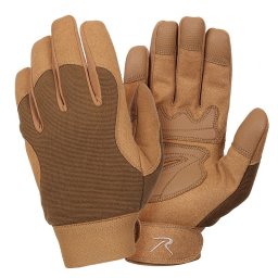 Rukavice MILITARY MECHANICS COYOTE BROWN vel. M