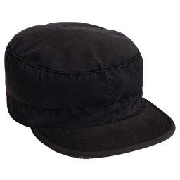 ROTHCO čepice VINTAGE FATIGUE ČERNÁ vel.L (7 1/2)