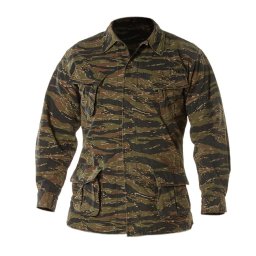 Blůza VINTAGE VIETNAM FATIGUE TIGER STRIPE GREEN vel. S