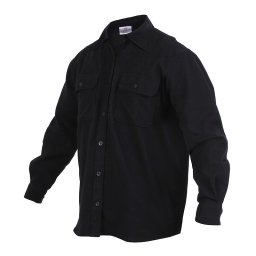 Košile dřevorubecká FLANNEL ČERNÁ vel. S