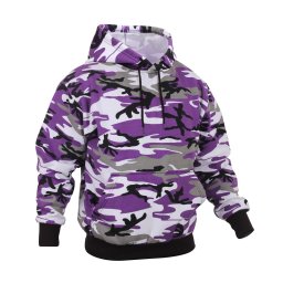 Mikina s kapucí ULTRA VIOLET CAMO vel. M
