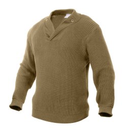 Svetr US WWII mechanik repro KHAKI vel. S