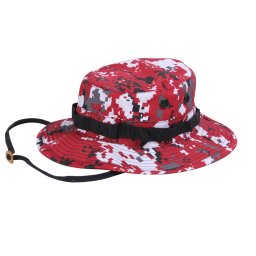 Klobouk BOONIE DIGITAL ČERVENÁ vel. 7