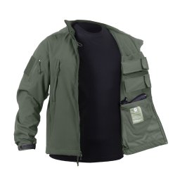 Bunda CONCEALED CARRY softshell ZELENÁ vel. S